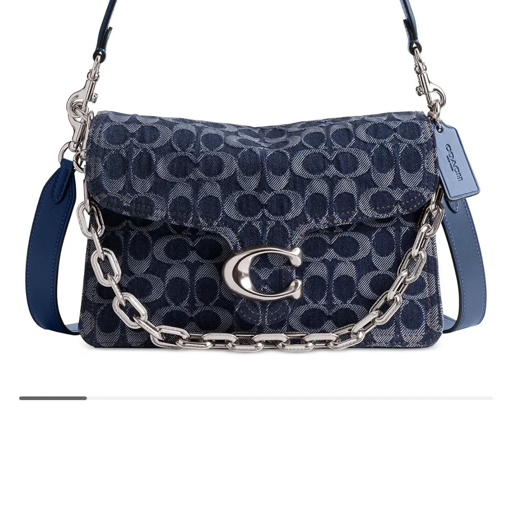 Coach Blue Signature Shoulder Bag